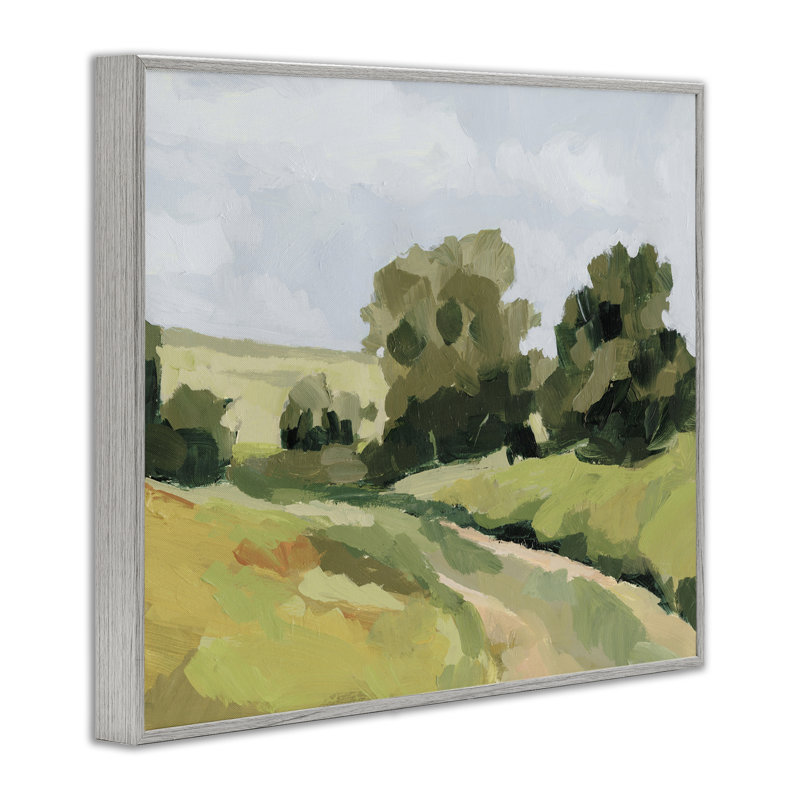 «Winding Path Impression», estampe numérique encadrée par Victoria Barnes, H 11 po x l 14 po, Estampe numérique Farmhouse