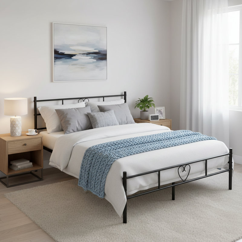 Evera Metal Bed, Double (4'6)