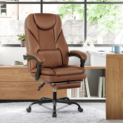 Azteca Ergonomic Executive Chair with Retractable Footrest