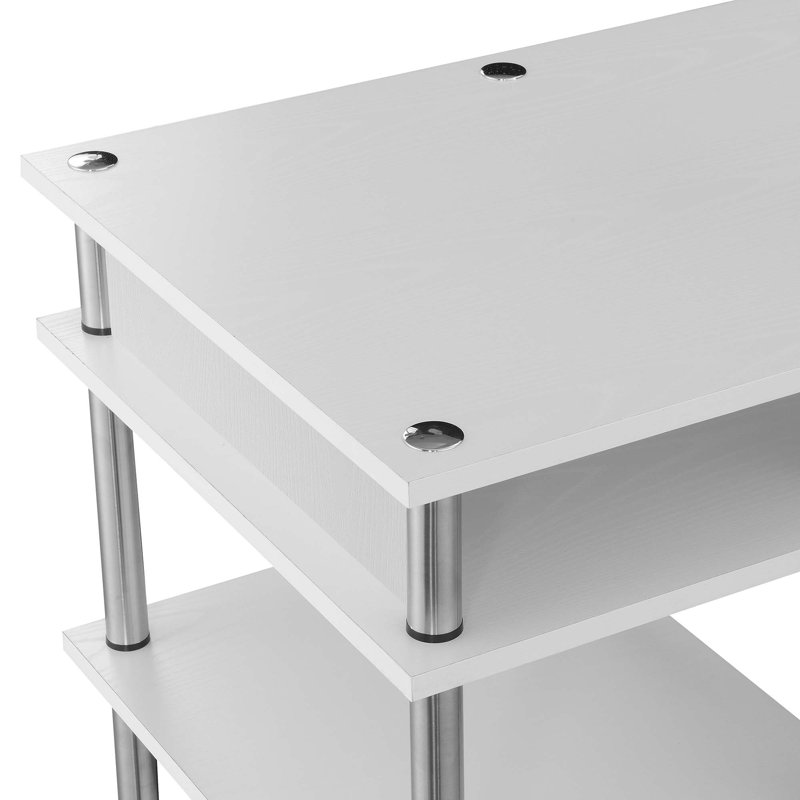 Steel Writing Desk, White