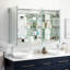 53" Seren Lighted Medicine Cabinet with Tunable LED and Wireless Speaker-75245368