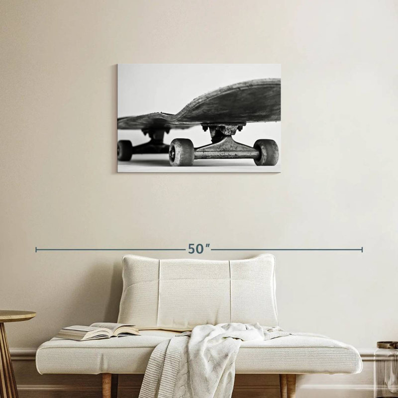 Senne Monochromatic Skateboard, 20" H x 30" W
