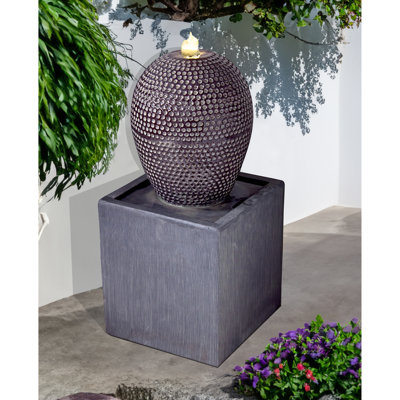 Aneta Weather Resistant Floor Fountain with Light