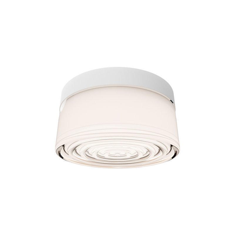 Balto I Dimmable LED Outdoor/Indoor Flush Mount With Built In Color Temperature Switch from 2700K/3000K/3500K/4000K, White