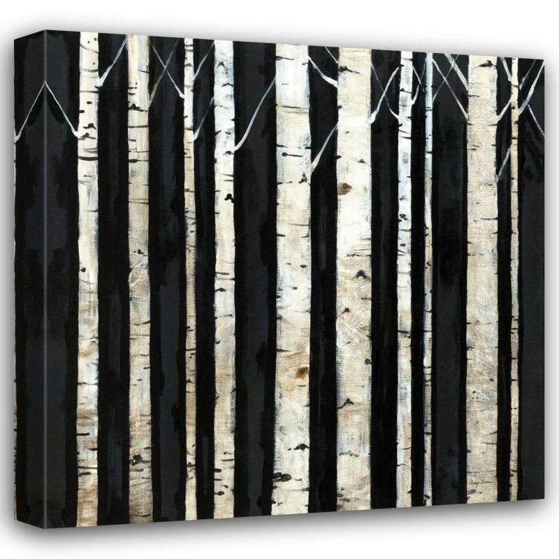 «Latitude Run® Tillmon, Avery Gallery, art sur toile tendue: Birch Tree Square III, H 36 po x l 36 po