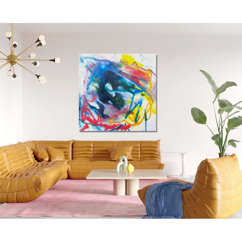 Abstract Print by John Beard, 36" H x 36" W x 1.5" D, Unframed Canvas