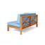 Banc de coin gauche X-Back, bleu