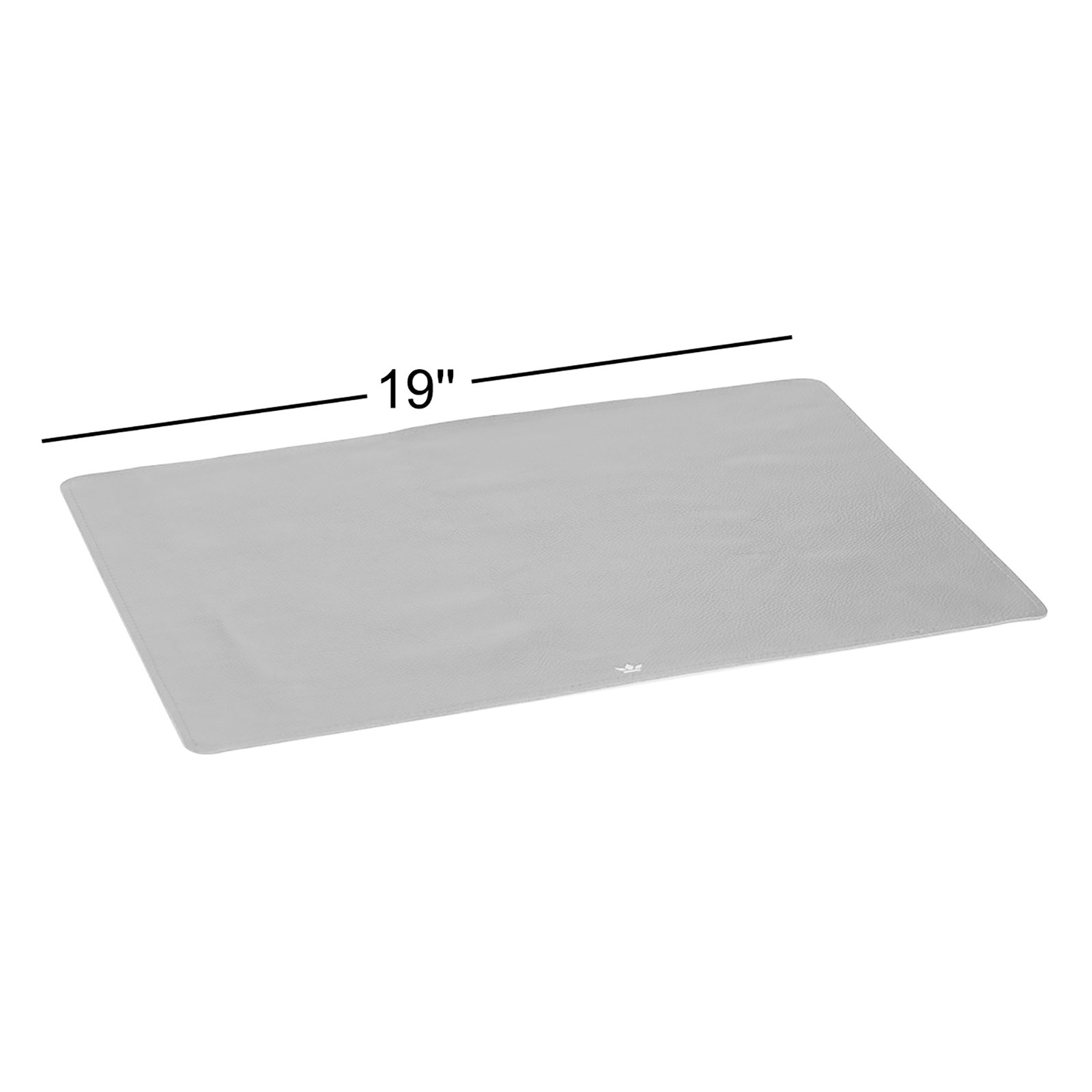 Sindri Placemat Leather Black 18.9" X 13.4", Black