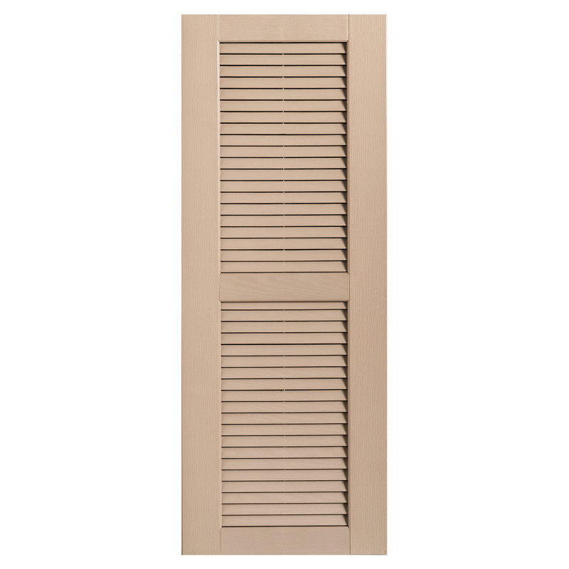 Paire de volets à persiennes droites, Grès, 18 po, 80 po