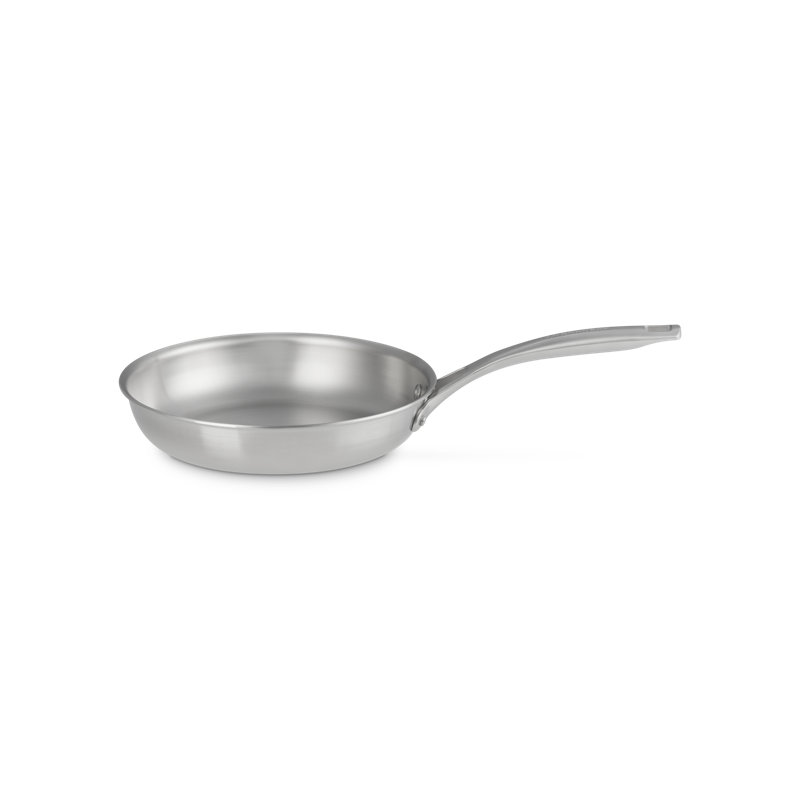Le Creuset Essential Stainless Steel Shallow Round Frying Pan, 9.5 In.