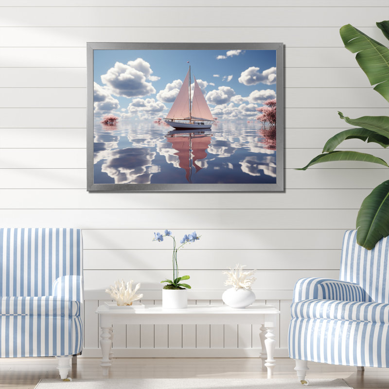 Ambyr sur toile, H 12 po x l 20 po x P 1 po, Cadre simple argenté