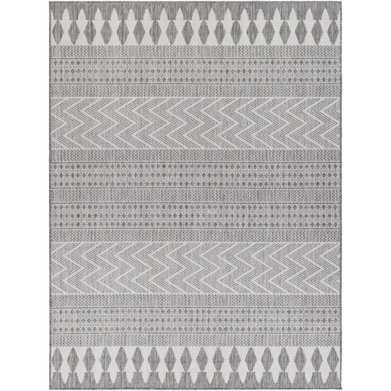 Angeleah Geometric Indoor / Outdoor Rug, Rectangle 5'3" x 7'