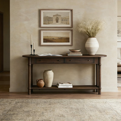 Nordic style minimalist wooden console table