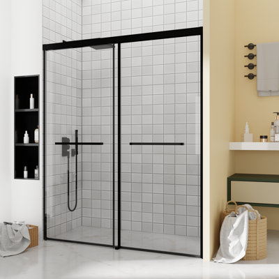 LEROKA Double Sliding Door with stainless steel door handle