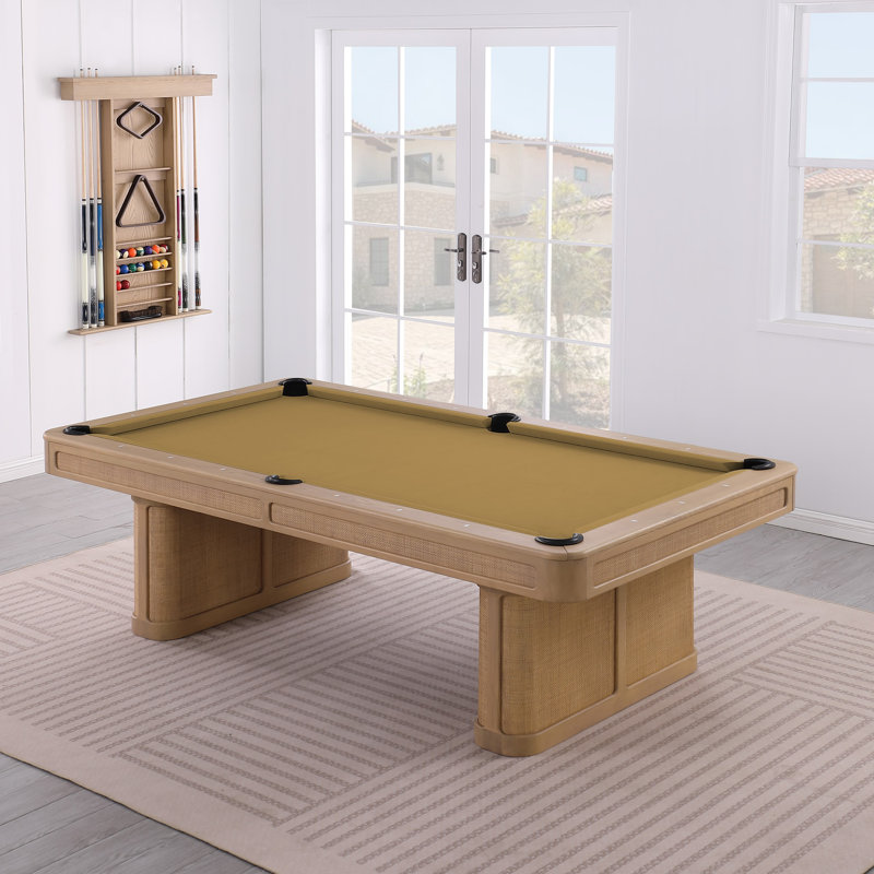 Table de billard en ardoise avec plateau de salle à manger en option Solara, 7ft, Doré, Non