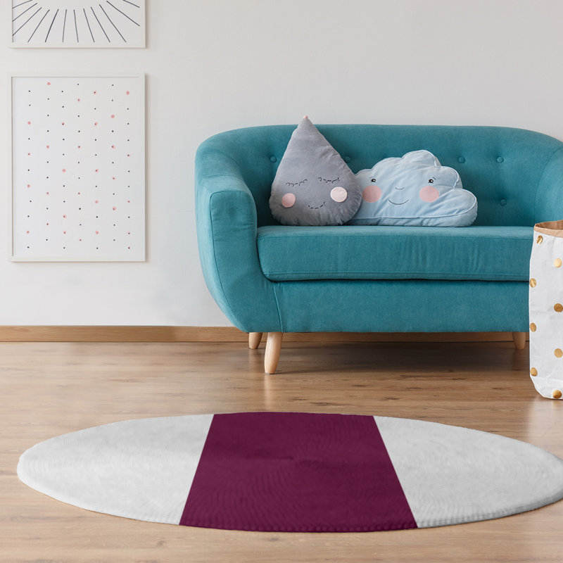 Tapis de zone rose foncé, Rectangle 5 pi x 7 pi