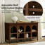 Console en bois massif l 56 po Savana Farmhouse-759281898