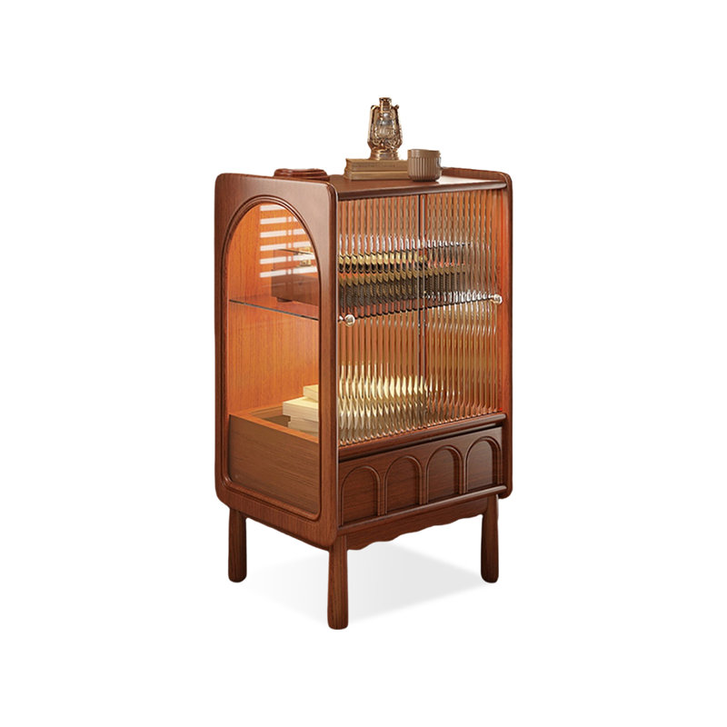 Mid-Century Modern Walnut Solid Wood Sideboard