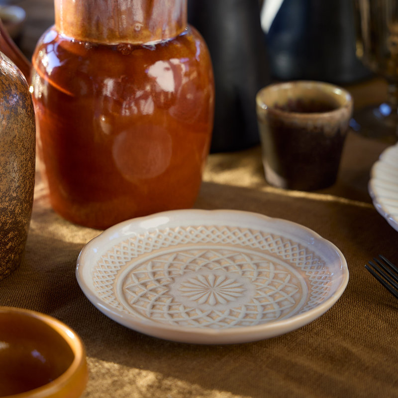 Cristal Handmade Stoneware Appetizer Plate