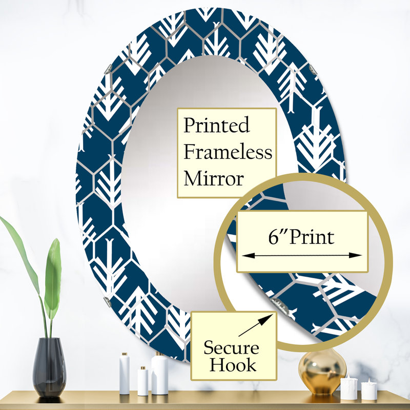 Miroir mural bohémien, 36 po x 24 po