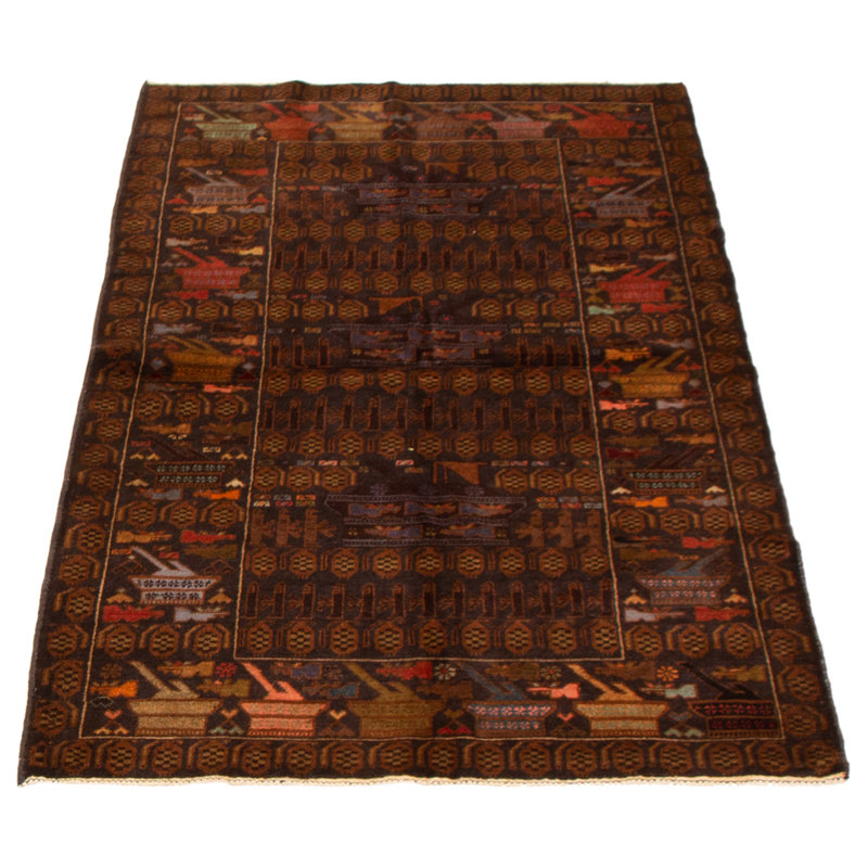 Tapis taupe Saim Rare War 3 pi 8 po x 6 pi 2 po