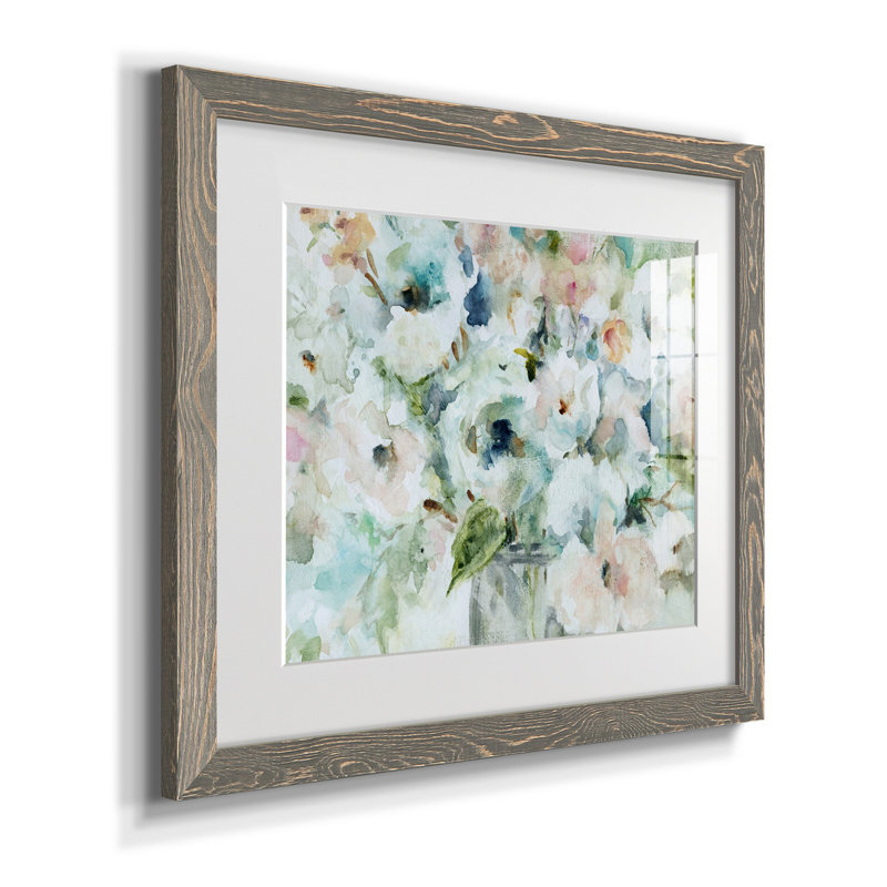 Blooming Softly - Reproduction de cadre photo sur papier, H 24 po x l 18 po x P 1,5 po, Gris
