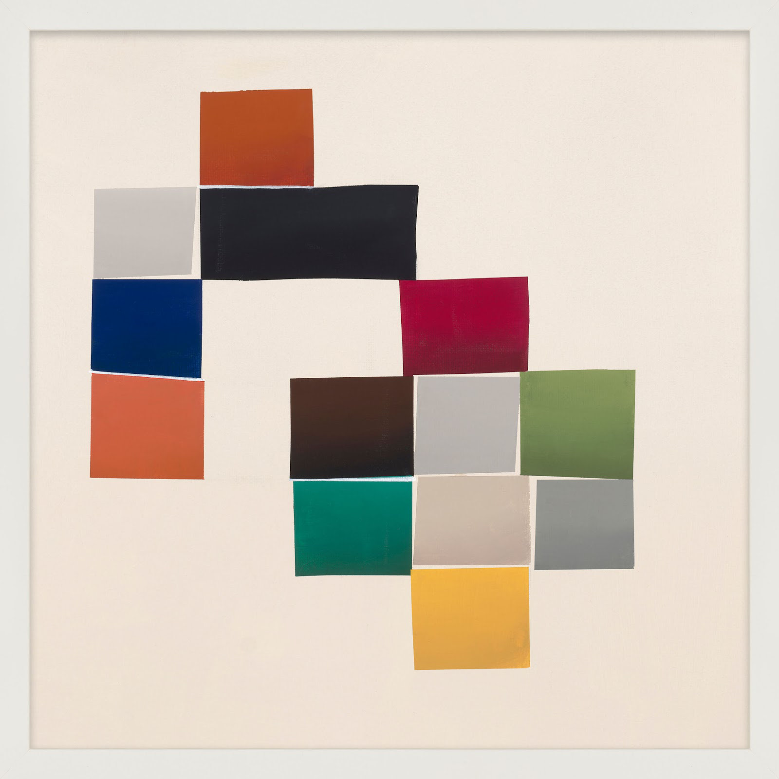 Jewels 3 by Lee Lessem, 16" W x 16" H, White Framed