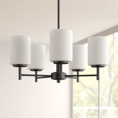 5 - Light Steel Dimmable Chandelier