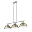Luminaire suspendu linéaire 3 lumières Laramy-107150103-107150109