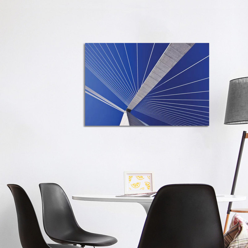 Looking Up at Arthur Ravenel Jr. Bridge Structure 1 Piece Wrapped Canvas Wall Art, 66.04cm H x 101.6cm W x 1.905cm D