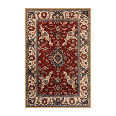 Machine Washable Persian Brown Area Rug