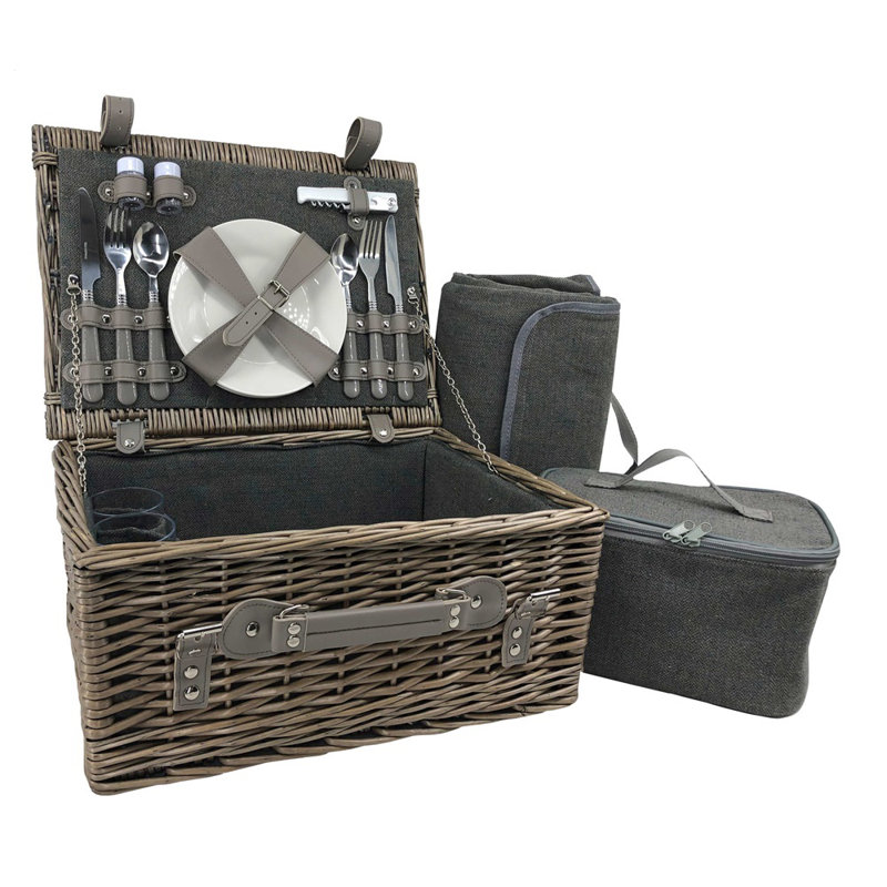 Tweed Picnic Basket