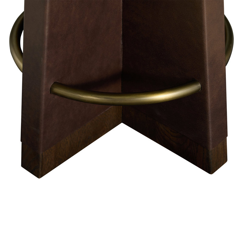 Plateau Leather Swivel Bar Stool, Dusk, Counter Stool (25” Seat Height)