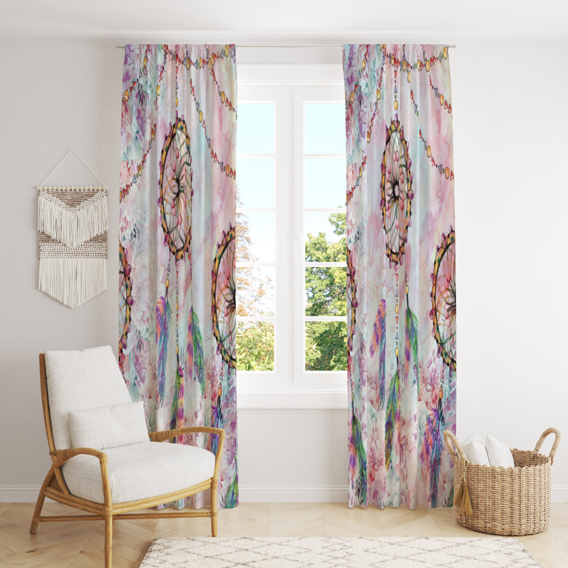 Semi Sheer Curtain Pair, 20" W x 52" L