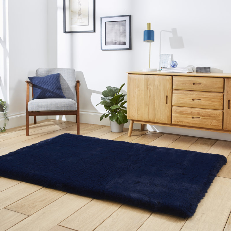 Tallac area rug Table Tufted Rectangle Navy, Rectangle 120cm x 170cm