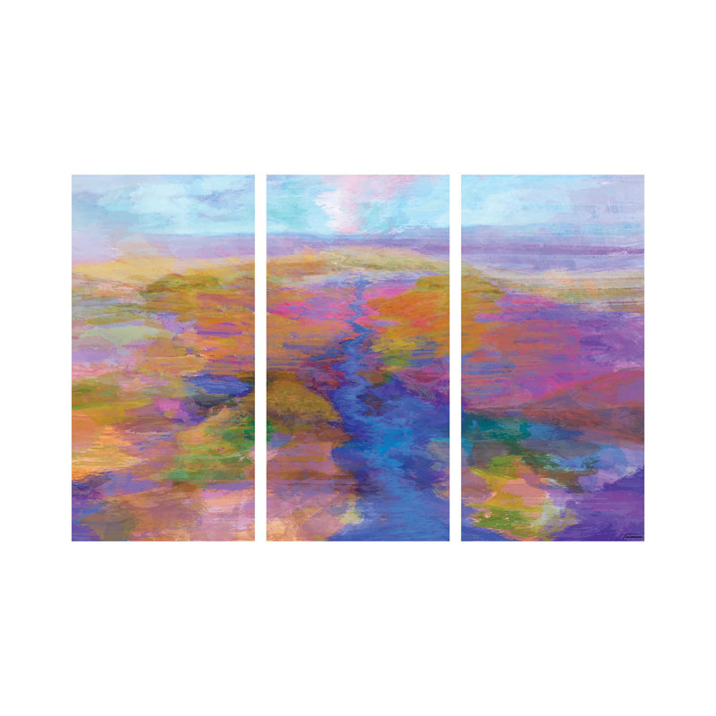 Plateau I - ensemble d'art mural sur toile tendue (ensemble de 3)