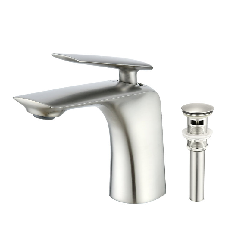 Single-Hole Bathroom Faucet, Brushed Nickel