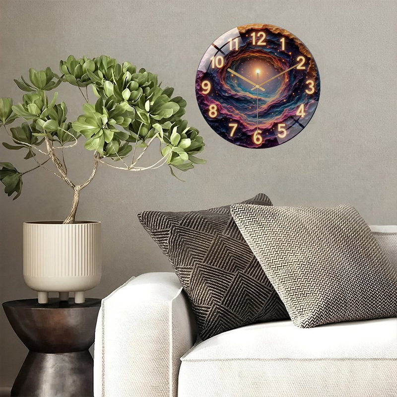 Horloge murale avec horloge murale 12 po