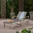 Hampton Wood + Wicker Chaise Lounge-731260709