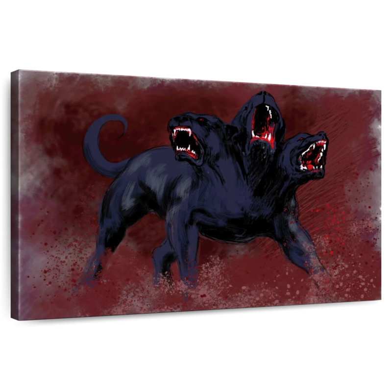 Kelan Cerberus, 8" H x 12" W