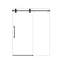 Porte de douche coulissante simple sans cadre l 56 à 60 po x H 72 po - verre trempé transparent de 5/16 po (8 mm), conception à dérivation-129052278