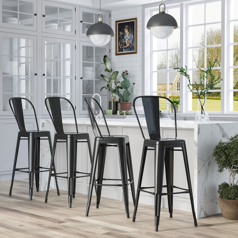 Tabouret de bar 30 po Monkstown, Noir
