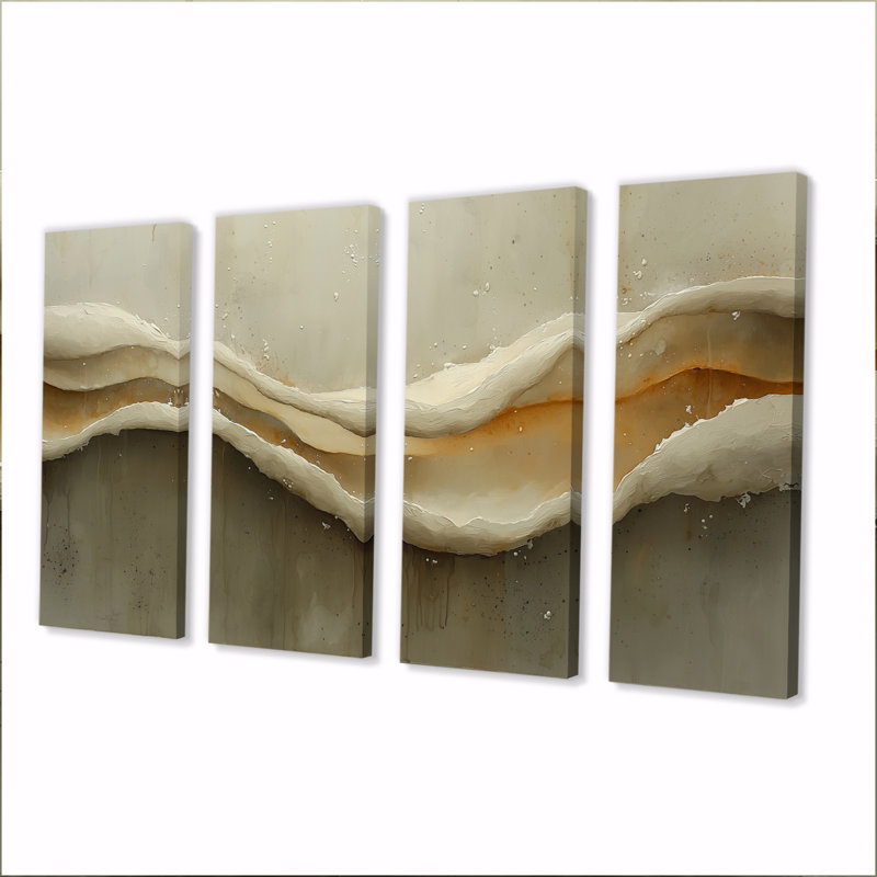 Éphémères voies d'égouttement III, H 28 po x l 48 po, 4