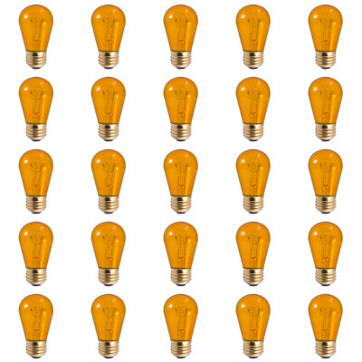 11 Watt, S14 Incandescent, Dimmable Light Bulb, E26/Medium (Standard) Base