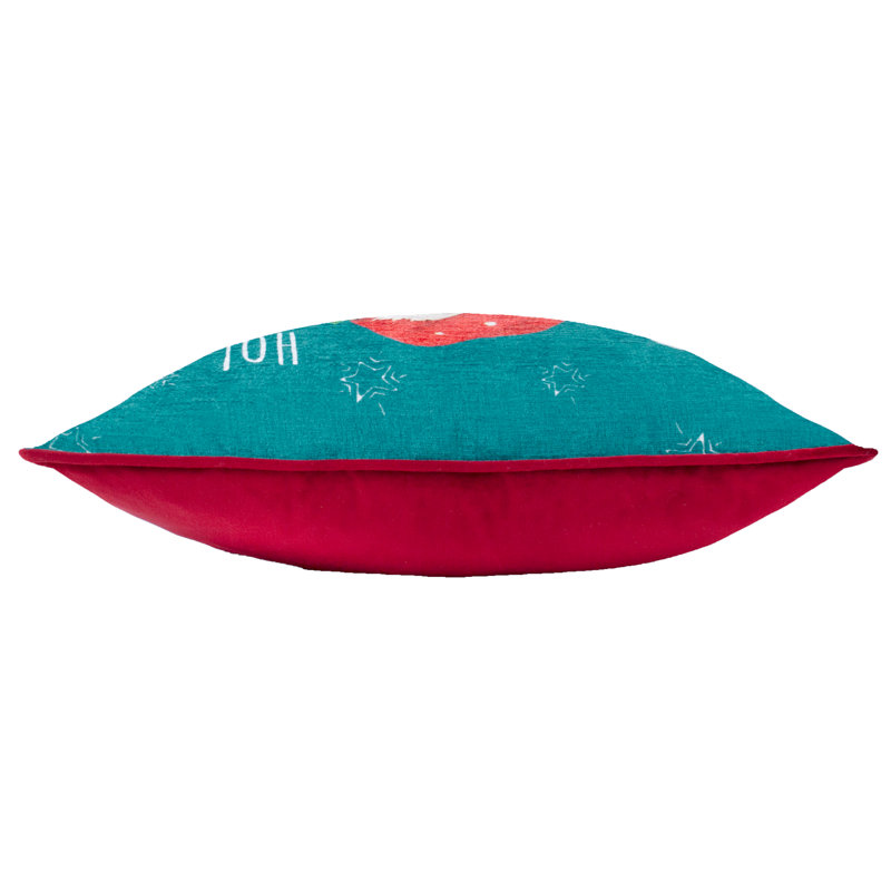 Amitie Abstract Teal Square Cushion Cover
