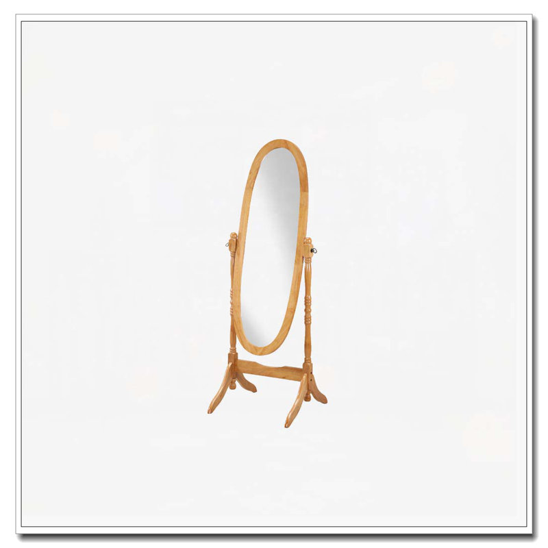 Miroir de plancher en bois, Chêne