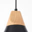 Luminaire suspendu pour îlot de cuisine 1 lumière avec accents en bois Hinsinger-1944815309