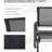 Porch Glider Swing Chair. Metal Frame With Breathable Mesh Seat And . Ideal For Garden, Poolside, Backyard, Balcony. Black Color. Comfortable Stylish. Supports Up To 264Lbs. 29.5" W X 26" D 33.5" H.