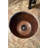 16" Round Hammered Copper Sink w/ Drain Opening-3829377