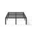 18" Black Metal Platform Bed Frame, King No Box Spring Needed, Slots for Headboard Attachment, No Noise-1325086716-1313970049